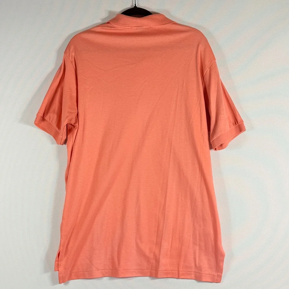 Vintage Polo Ralph Lauren Mens XL Shirt Coral Logo Short Sleeve‎ Preppy Classic